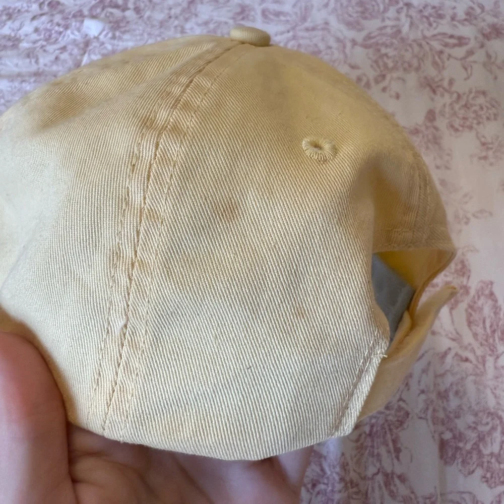 y2k Aero 87 Yellow Baseball Cap